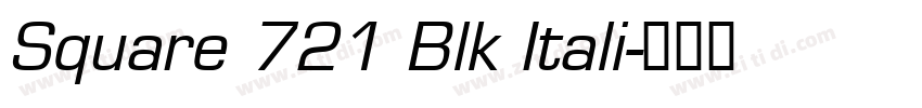 Square 721 Blk Itali字体转换